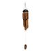 Cohasset Gifts & Garden Plain Wind Chime Wood in Black | 45 H x 6 W x 6 D in | Wayfair 134