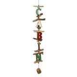 Cohasset Gifts & Garden Cabin Letter String Cohasset Wind Chime Wood in Brown | 40 H x 8 W x 8 D in | Wayfair 545C