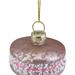 Northlight Seasonal 2" Macaron w/ Sugar Accents Glass Christmas Ornament Plastic in Pink | 3.75 H x 2 W x 2 D in | Wayfair NORTHLIGHT TR88451