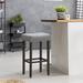Red Barrel Studio® Hannam Counter & Bar Stool Wood/Upholstered in Gray | 29 H x 17 W x 13 D in | Wayfair FDC45EF5BF6543868CBC30CB93A7E556