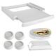 Qpro Washing Machine & Tumble Dryer Universal Stacking Shelf Kit 60x60cm + Anti Vibration Feet