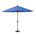 Arlmont & Co. Nadasha 11' Lighted Market Sunbrella Umbrella in Blue/Navy | Wayfair EAFA8FDB38464E60BBF3911E2F24070D