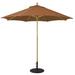 Arlmont & Co. Nadasha 9' Market Sunbrella Umbrella Wood in Brown | Wayfair CF9BA2F02874426A8EBF2ADECF667A6D