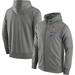 Men's Nike Heathered Gray James Madison Dukes Logo Stack Performance Full-Zip Hoodie