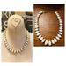 J. Crew Jewelry | J. Crew Stone White Antique Gold Necklace | Color: Gold/White | Size: Os