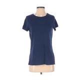 St. John's Bay Short Sleeve T-Shirt: Blue Print Tops - Women's Size 5 Tall