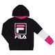 Fila Heritage Unisex Boys and Girls Kids Hooded Brushed Fleece Sweatshirt With Hood (Small, Pink)