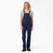 Dickies Women's Straight Fit Denim Double Front Bib Overalls - Stonewashed Dark Blue Size 2Xl (FB250)