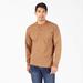 Dickies Men's Heavyweight Heathered Long Sleeve Henley T-Shirt - Brown Duck Heather Size S (WL451H)