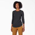 Dickies Women's Long Sleeve Thermal Shirt - Black Size S (FL198)