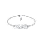 Elli - Infinity Liebe Kristalle 925 Silber Armbänder & Armreife Damen