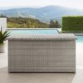 Wade Logan® Azie Ladbrooke 196 Gallon Water Resistant Wicker Deck Box Wicker/Rattan | 33.1 H x 65.7 W x 33.5 D in | Wayfair