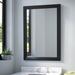 Birch Lane™ Amaro Industrial Modern & Contemporary Wall Mirror Metal in White/Black | 41" H x 32" W | Wayfair 6E309BA0002D4BFCABE878577AD140EB