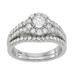 Simply Vera Vera Wang 14k White Gold 1 1/4 Carat T.W. Diamond Engagement Ring, Women's, Size: 8
