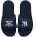 Youth ISlide Navy New York Yankees Pinstripe Logo Slide Sandals