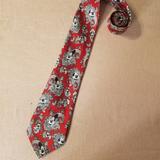 Disney Accessories | Disney Mickey Mouse Tie | Color: Red/Silver | Size: Os