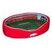 Cardinal/White Arkansas Razorbacks 23'' x 19'' 7'' Small Stadium Oval Dog Bed
