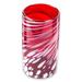 Orren Ellis Adgar Blown Festive 6 Piece 16 oz. Glass Tumblers Glass in Red | 6 H x 3.1 W in | Wayfair 213878