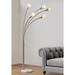 Corrigan Studio® Shively 85" Tree Floor Lamp Metal/Stone in Gray | 85 H x 40 W x 15 D in | Wayfair 819E70893BF647B49CE031A91CA1D270