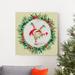 The Holiday Aisle® Elf Wreath - Wrapped Canvas Painting Print Metal in Green | 40 H x 40 W x 1 D in | Wayfair D6B7C283DD6B4505884ABDE0C12C2424