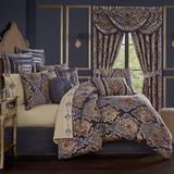 Astoria Grand Aahana Indigo/Navy 4 Piece Comforter Set, Polyester in Blue | Cal. King Comforter + 3 Additional Pieces | Wayfair