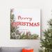 The Holiday Aisle® Holiday Garnish - Wrapped Canvas Textual Art Print Canvas, Solid Wood in Green/Red | 24 H x 24 W x 1 D in | Wayfair