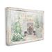 The Holiday Aisle® All Is Calm Phrase Vintage Christmas Country Road by Patricia Pinto - Painting Print Canvas in Gray/Green | Wayfair