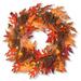 The Holiday Aisle® Adrieana 24" Lighted Maple Wreath in Brown/Orange/Red | 24 H x 24 W x 3.5 D in | Wayfair B7DB75B9AF734088AF366485C306952C