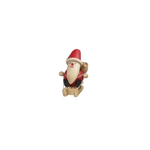Lustiger Weihnachtsmann mit Schlitten