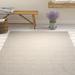 Gray/White 0.39 in Indoor Area Rug - Gracie Oaks Newry Chevron Handmade Flatweave Ivory/Silver Area Rug | 0.39 D in | Wayfair