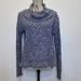 American Eagle Outfitters Sweaters | American Eagle Aeo Gray & Purple Cowl Neck Long Sleeve Sweater Small S | Color: Gray/Purple | Size: S