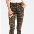 American Eagle Outfitters Jeans | American Eagle High Rise Camo Jeggings | Color: Cream/Green | Size: 0