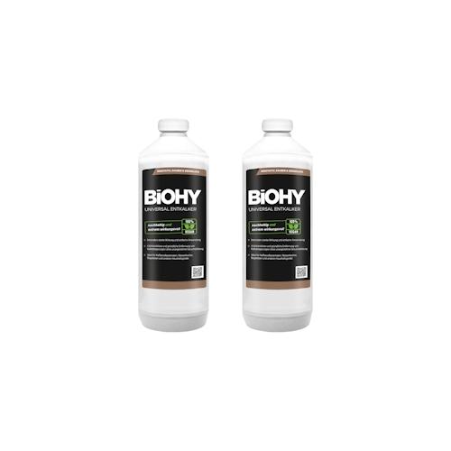 BiOHY Universal Entkalker (2x1l Flasche) | Konzentrat für 20 Entkalkungsvorgänge pro Flasche | Kompatibel mit allen Kaffeevollautomaten