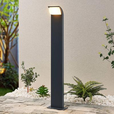LED Wegeleuchte Tinna Lucande, schwarz, Aluminium, Modern, LED Außenleuchte