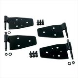 Rugged Ridge 11202.01 Door Hinge Kit Black; 87-06 Jeep Wrangler TJ Fits select: 1997-2006 JEEP WRANGLER / TJ 1989-1995 JEEP WRANGLER / YJ