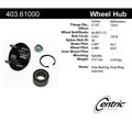 CENTRIC PARTS - HUB ASSEMBLY Fits select: 1983-1990 FORD ESCORT 1984-1994 FORD TEMPO