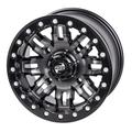 4/156 Teton Beadlock Wheel 15x7 5.0 + 2.0 Gun Metal/Black for Polaris SPORTSMAN 850 XP H.O. EPS 2012-2014