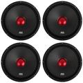 4 MTX Thunder RTX128 12â€� 2400w 8-Ohm Mid-bass/Midrange Car/Pro Audio Speakers