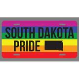 South Dakota Pride Flag License Plate Tag Vanity Novelty Metal | UV Printed Metal | 6-Inches By 12-Inches | Car Truck RV Trailer Wall Shop Man Cave | VLP675