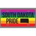 South Dakota Pride Flag License Plate Tag Vanity Novelty Metal | UV Printed Metal | 6-Inches By 12-Inches | Car Truck RV Trailer Wall Shop Man Cave | VLP675