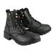 Milwaukee Leather MBL9320W Women s Black Premium Leather Wide-Width Lace-Up Motorcycle Rider Boots 10W