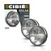 New Pair Black & Chrome Cibie Oscar 7 Led Auxiliary Light Fits Automotive 45305