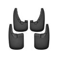 Husky by RealTruck Custom Mud Guards Front and Rear Mud Guard Set Black Compatible with 09-18 Dodge Ram 1500 Includes Ram Classic 10-18 Dodge Ram 2500/3500; w/out OEM Flares Single Wheel