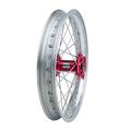 Impact Complete Wheel - Rear 18 x 2.15 Silver Rim/Silver Spoke/Red Hub for Honda CRF450R 2002-2012