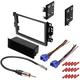 GSKIT2035 Car Stereo Installation Kit for 2009-2011 Chevrolet Aveo - in Dash Mounting Kit Antenna Adapter Wire Harness for Single or Double Din Radio Receiver