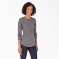 Dickies Women's Long Sleeve Thermal Shirt - Graphite Gray Size XL (FL198)