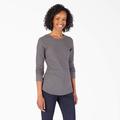 Dickies Women's Long Sleeve Thermal Shirt - Graphite Gray Size XS (FL198)