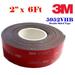 3M 2 (50mm) X 6 Ft VHB Double Sided Foam Adhesive Tape 5952 Grey Automotive Gopro Mounting Very High Bond Strong Industrial Grade