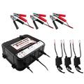 Banshee 6/12V 2A 3 Bay Smart Charger W/ USB Ports for Boat Lawn Tractor Car Motorcycle