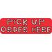 10in x 3in Red Pick Up Order Here Sticker Vinyl Business Stickers Decal